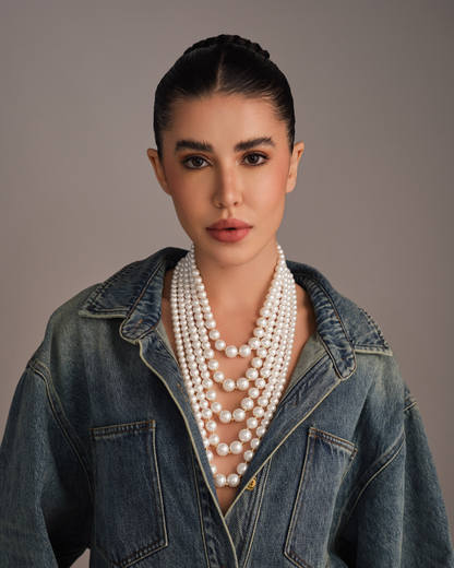 Graded Layered Bandel Necklace