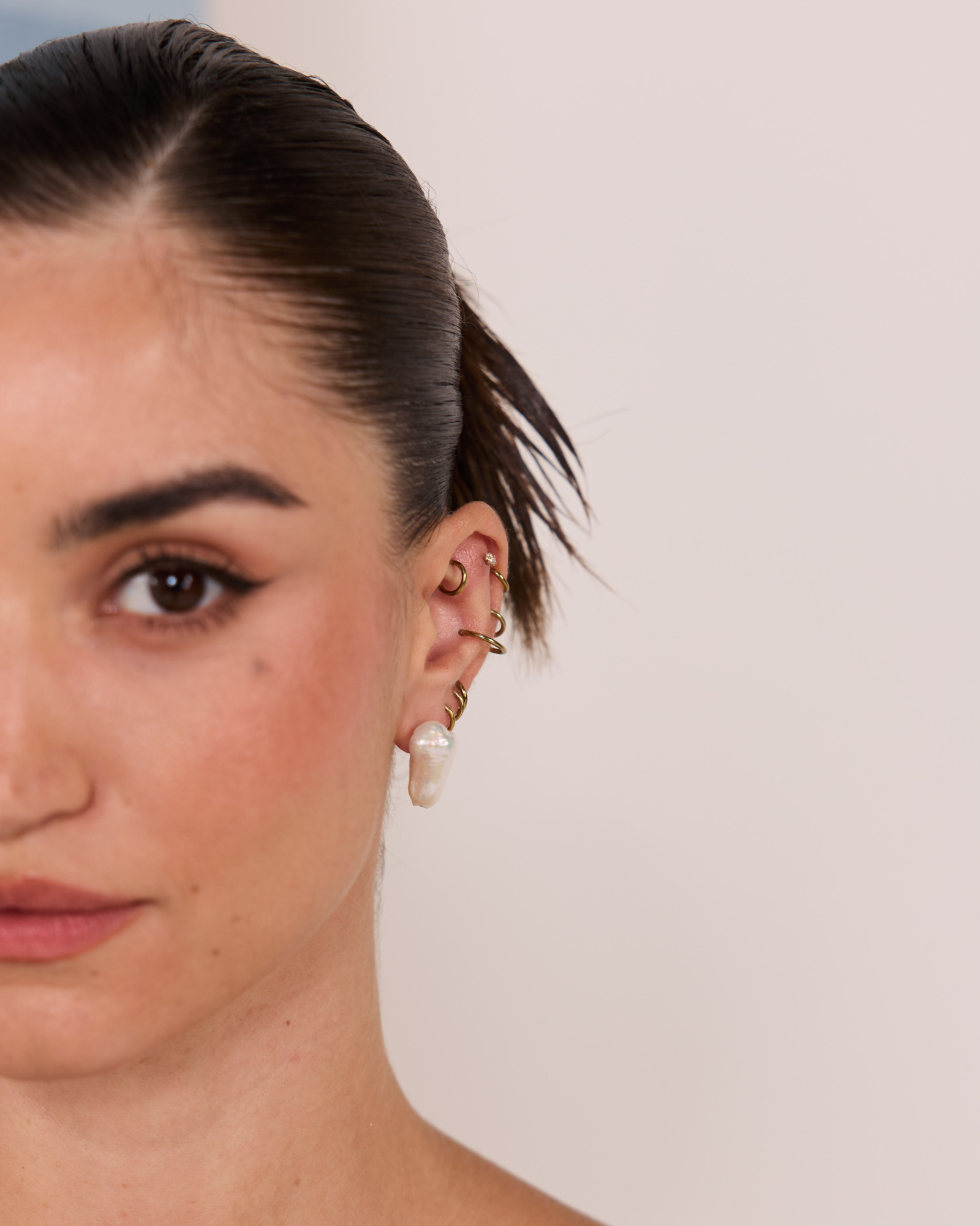 Bone Baroque Studs