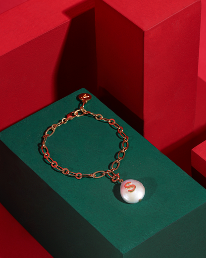 Initial Pearl Bracelet