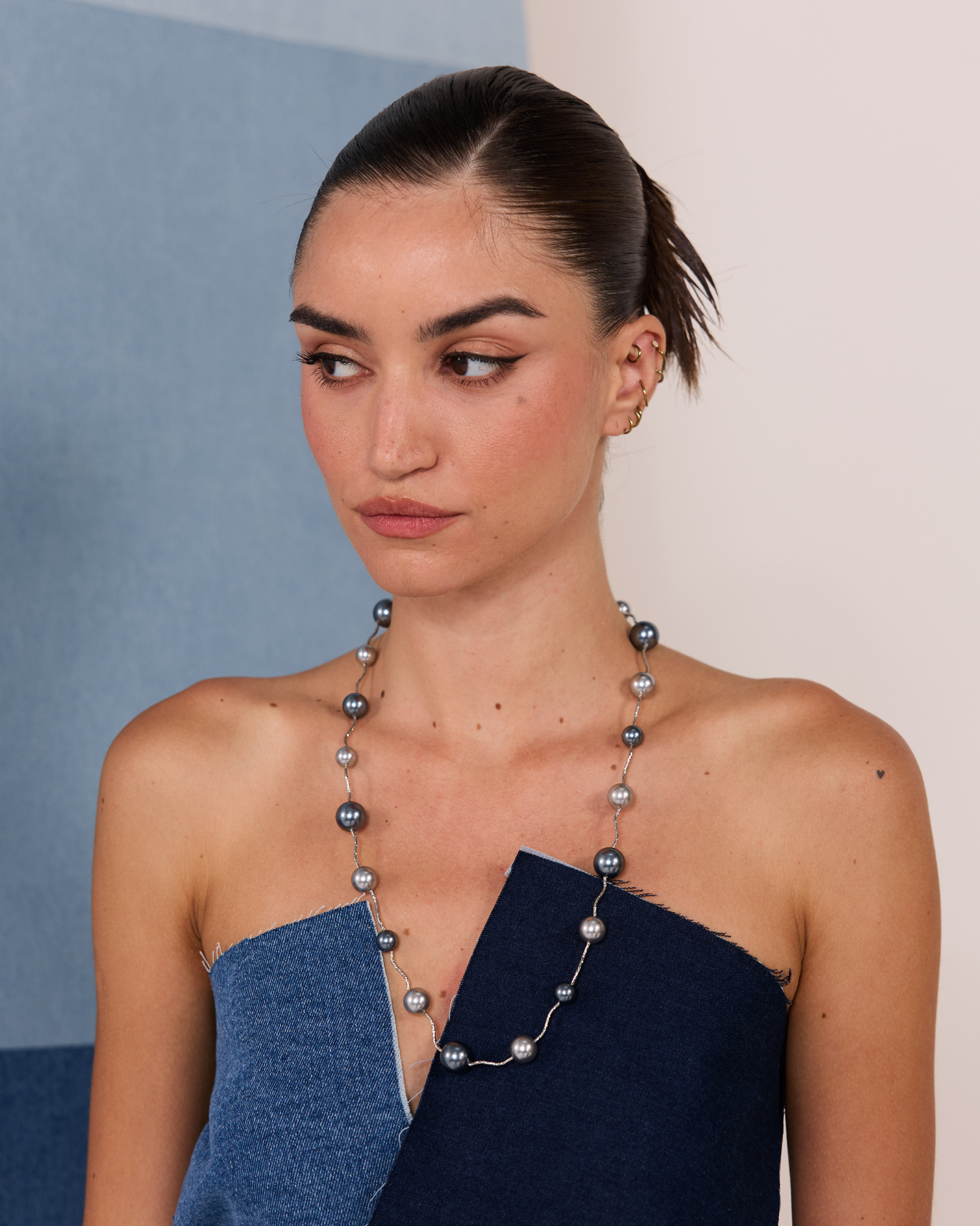 Single Piped Silver Pearls