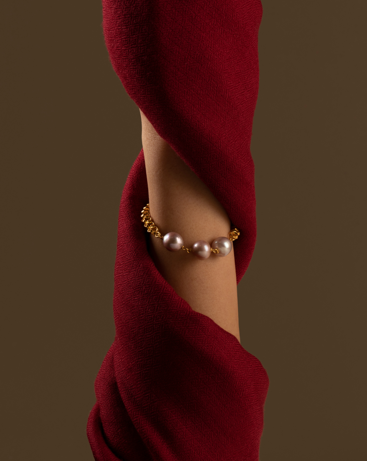 Triplet Pearl Bracelet