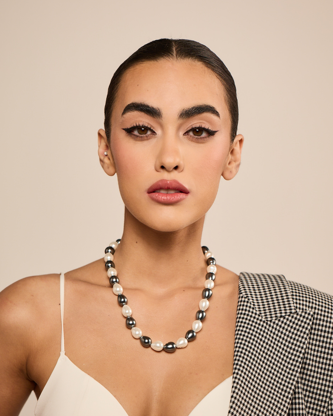 Single Pearl Drops - Silver &amp; White