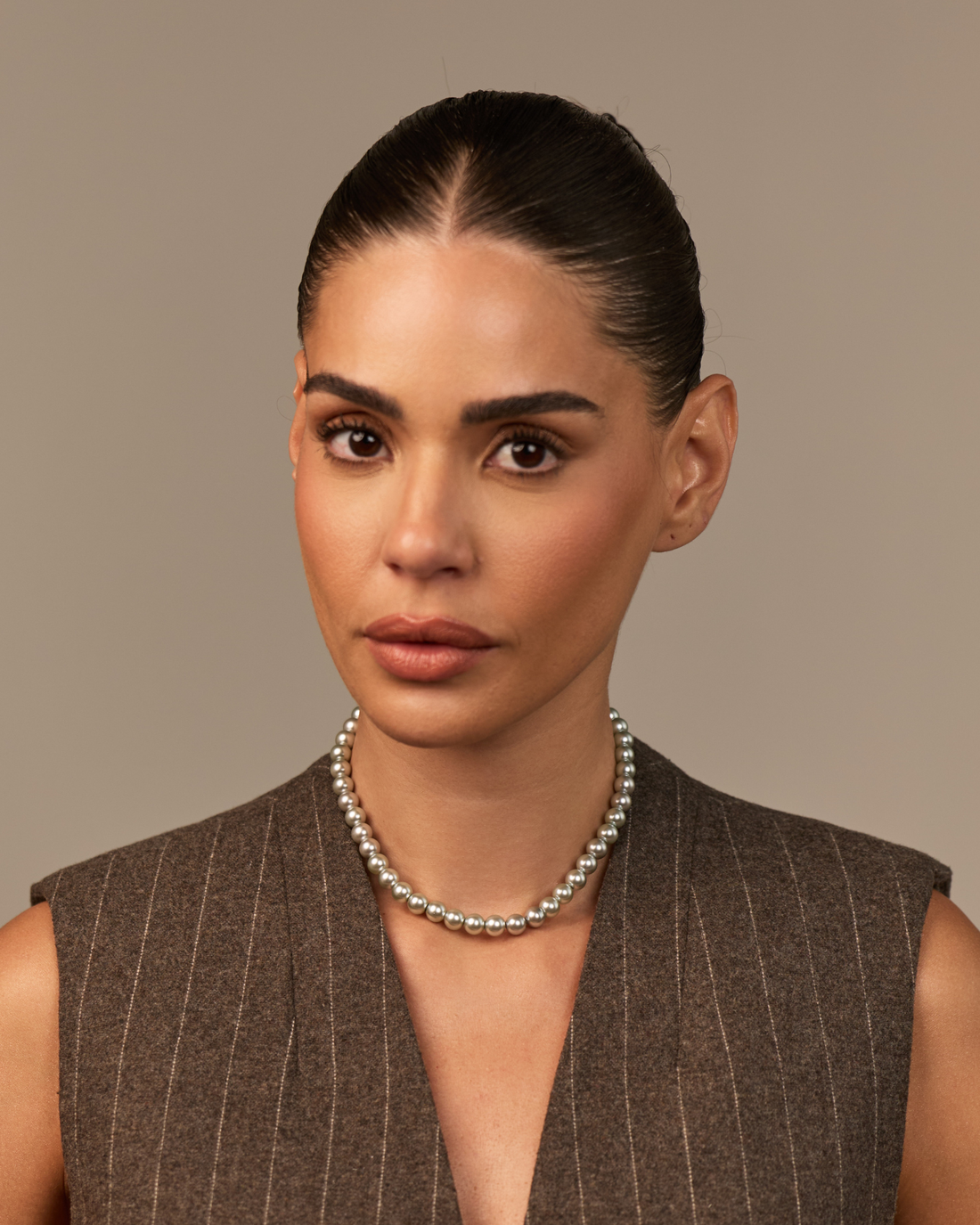 8mm Mini Pearl Necklace (Silver)