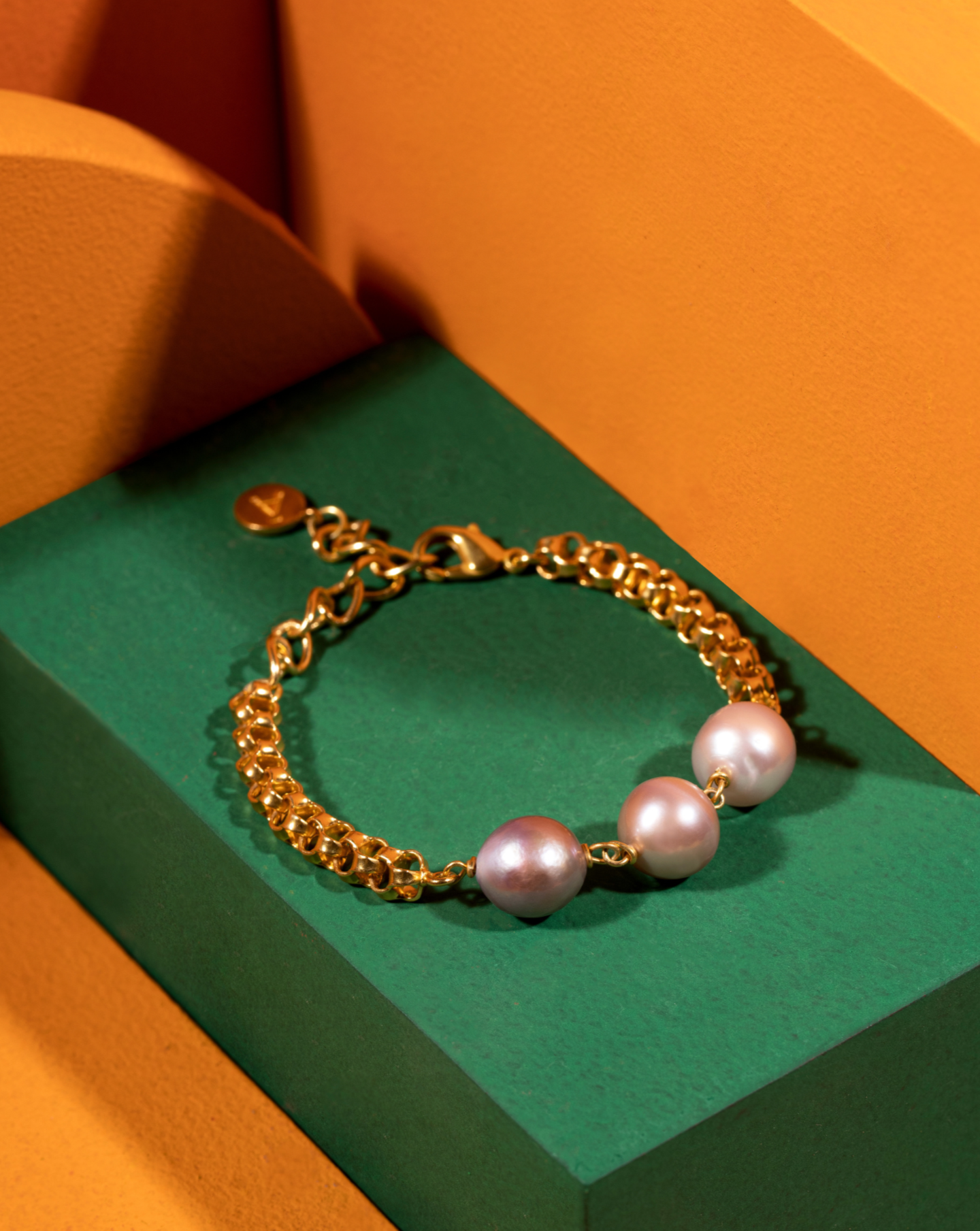 Triplet Pearl Bracelet