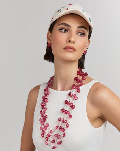 Statement Piped Red Tumbles