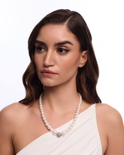 Graded Pearl Single - White Swarovski