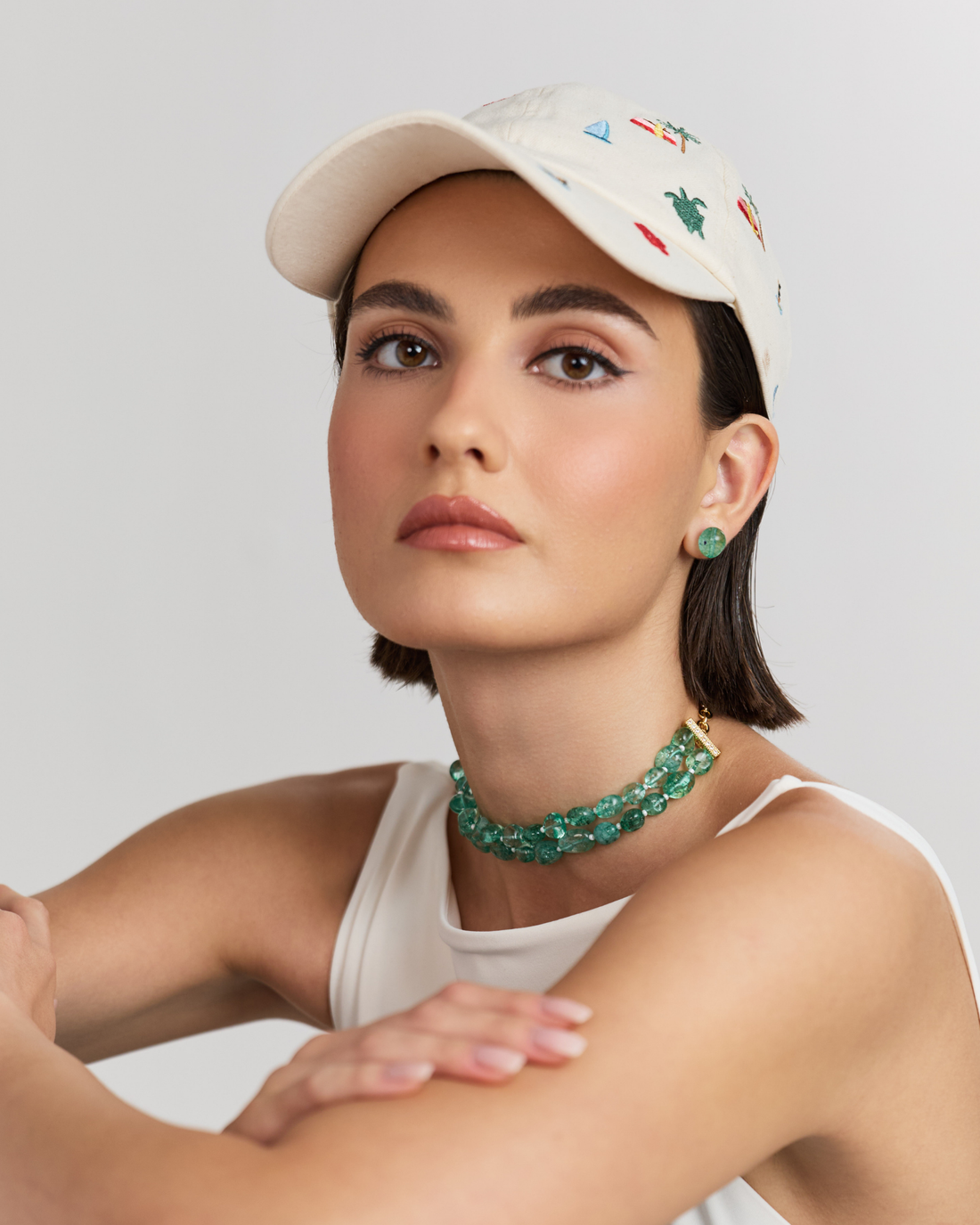 Light Green Micro Tumbles Choker