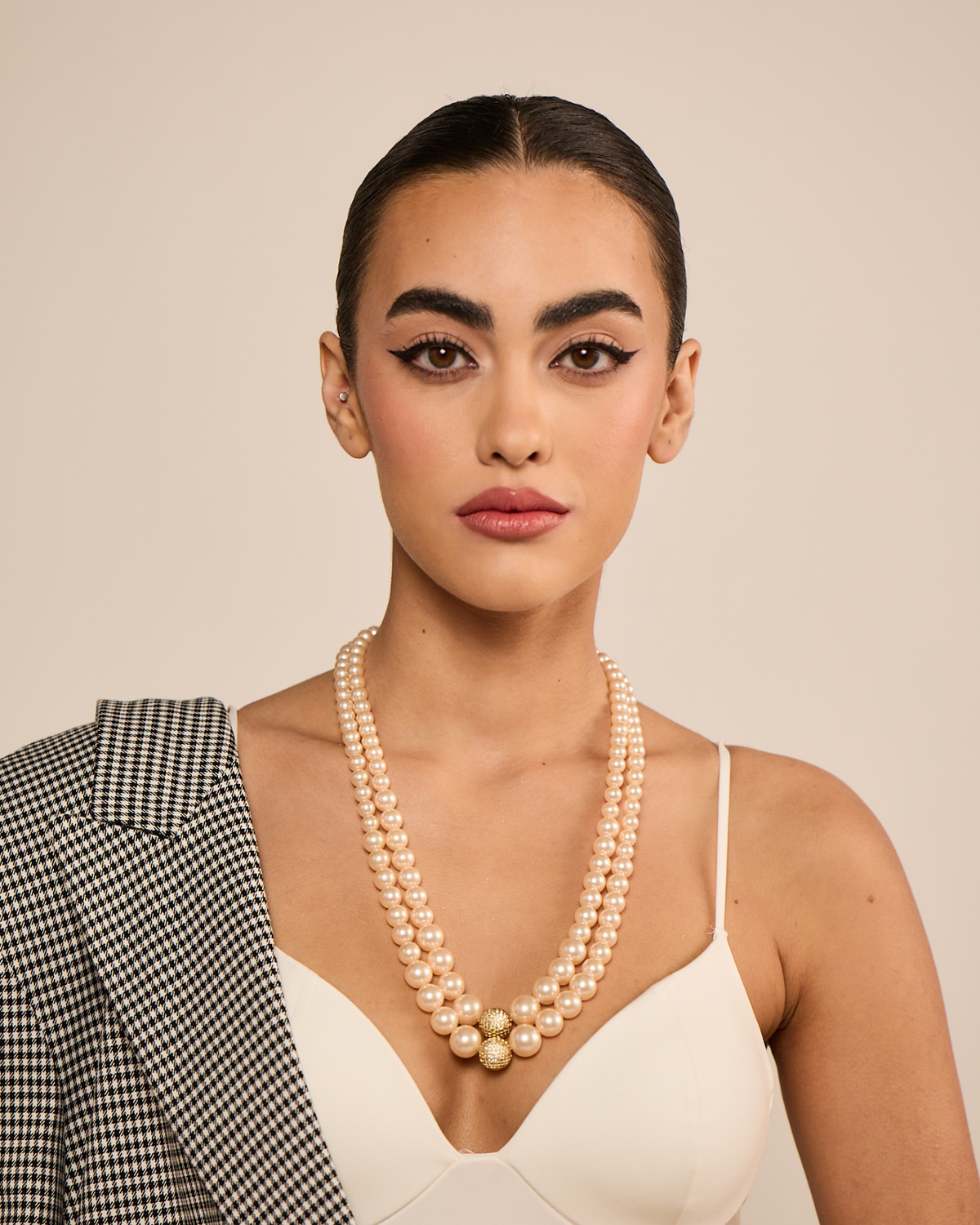Double Graded - Peach with Swarovski