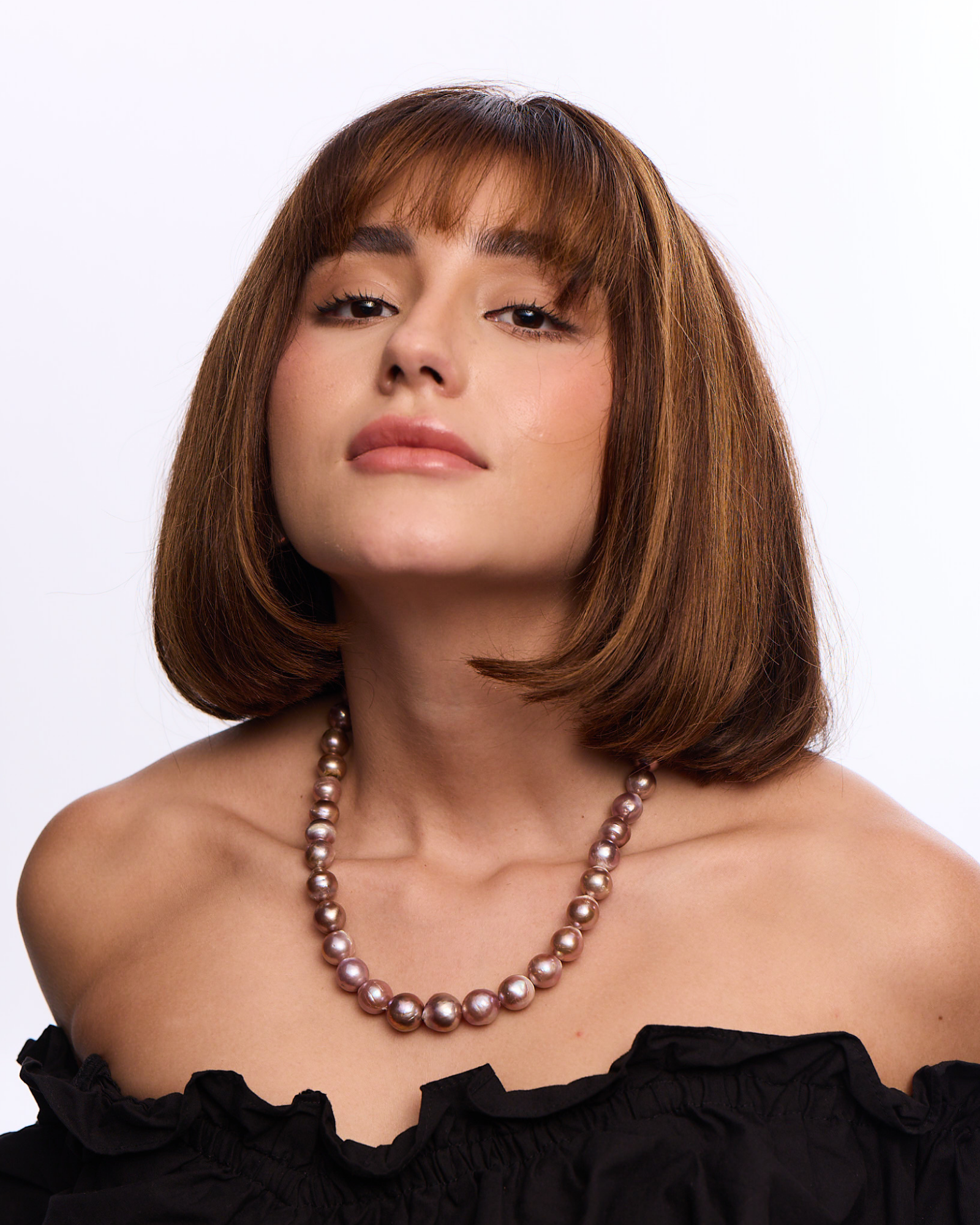 Baroque Pearl Single - Brown