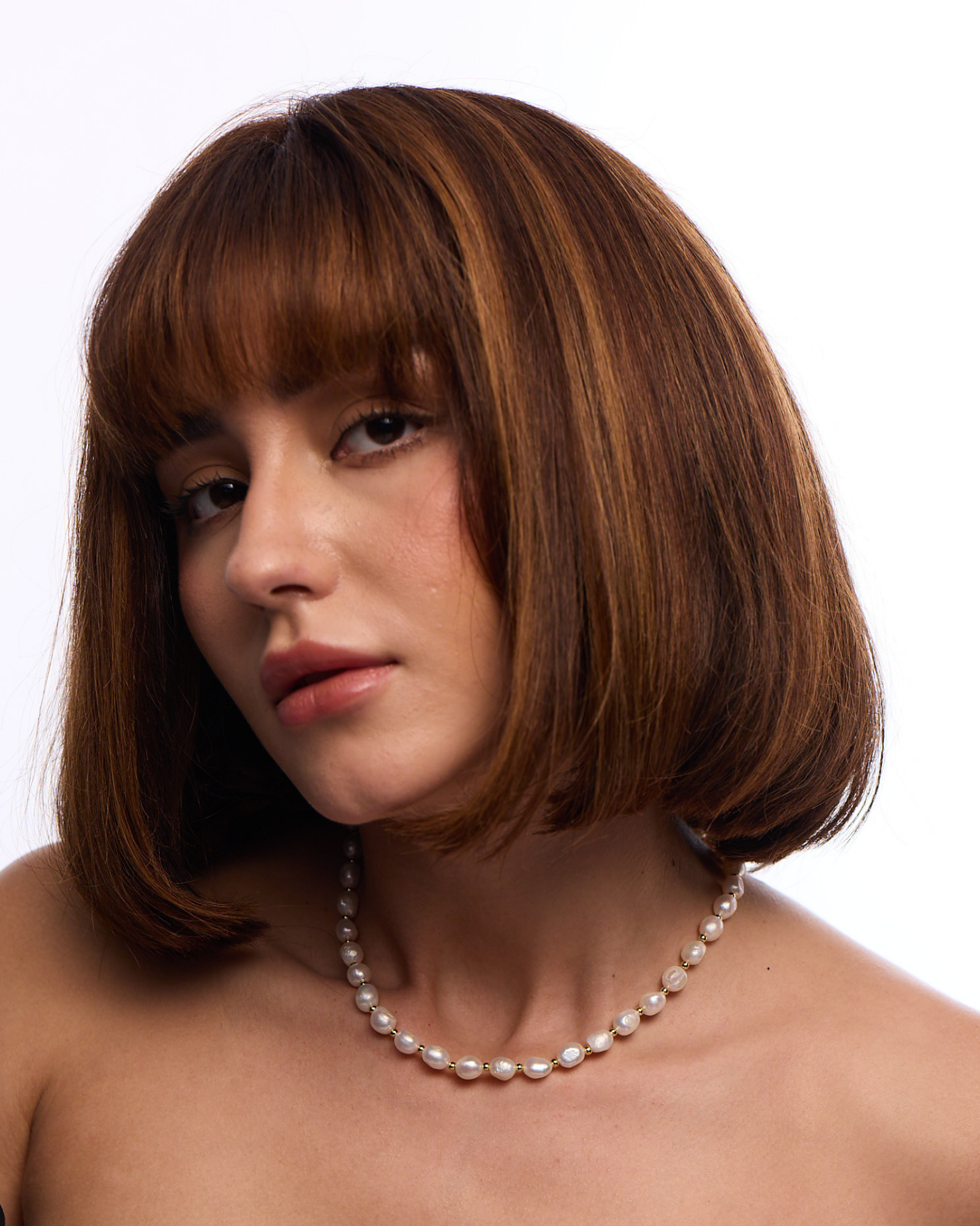 Baroque Pearl Necklace - White Bandel