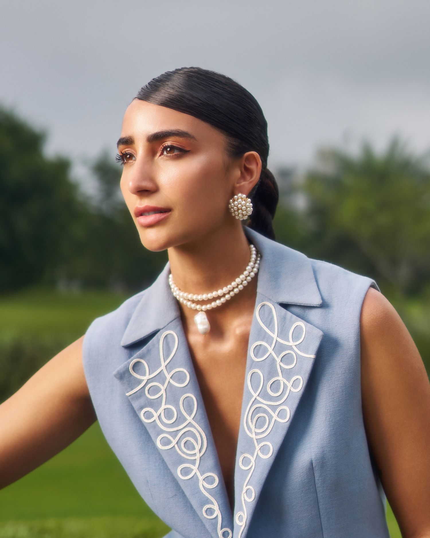 Droplet Pearl Choker