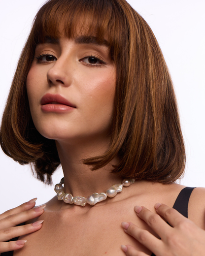 Single Baroque Pearl Choker