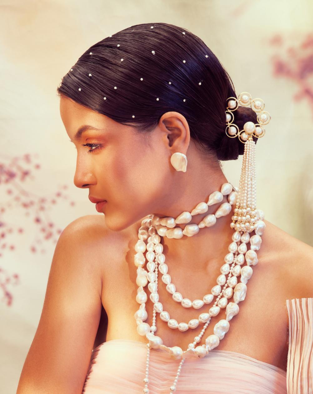 Baroque Pearl Studs - Big