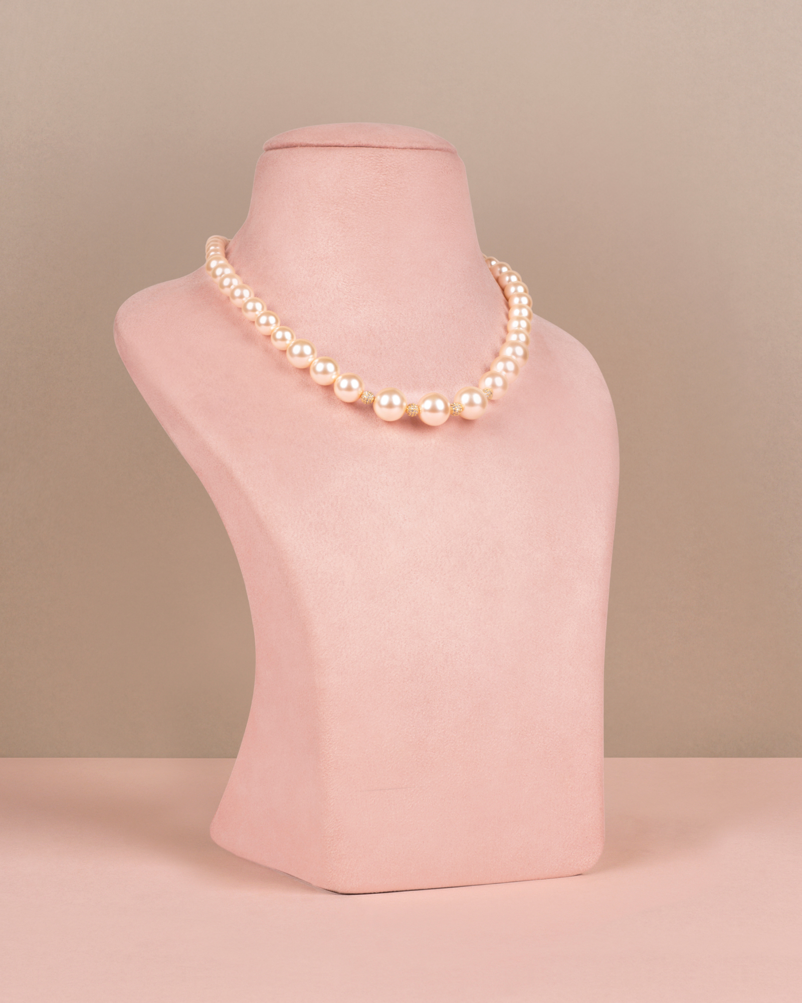 Graded Single - Peach with Swarovski