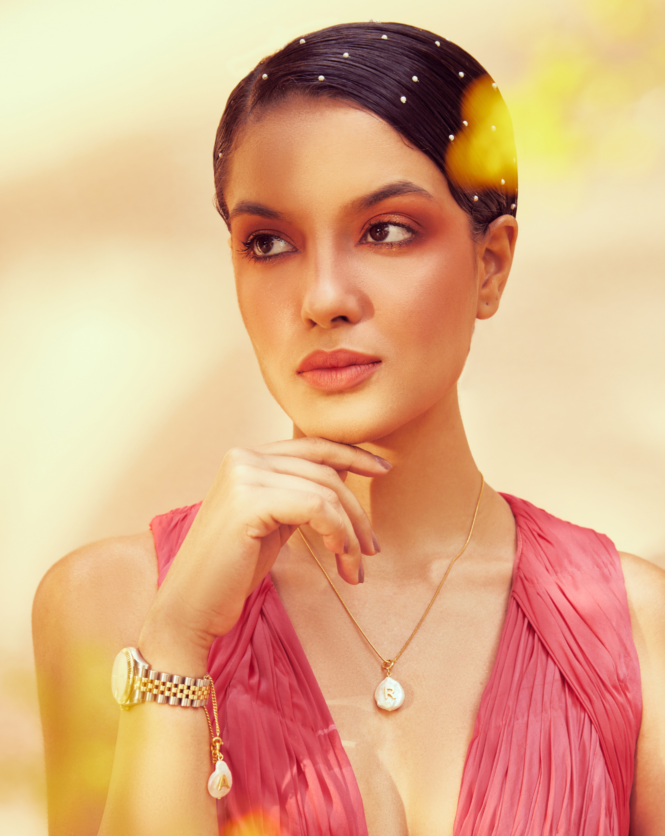 Initial Pearl Necklace