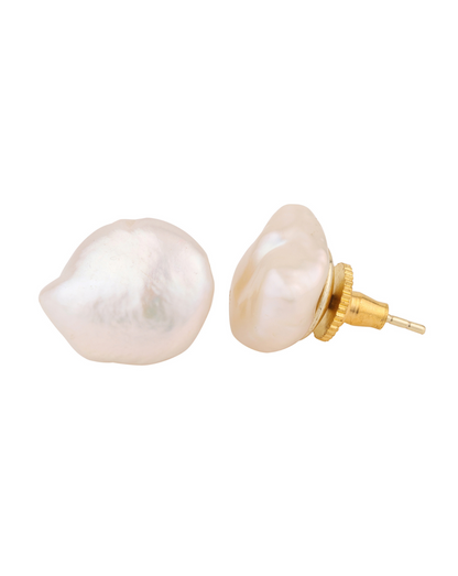 Baroque Pearl Studs - Small
