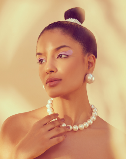 Emily Pearl Necklace - White