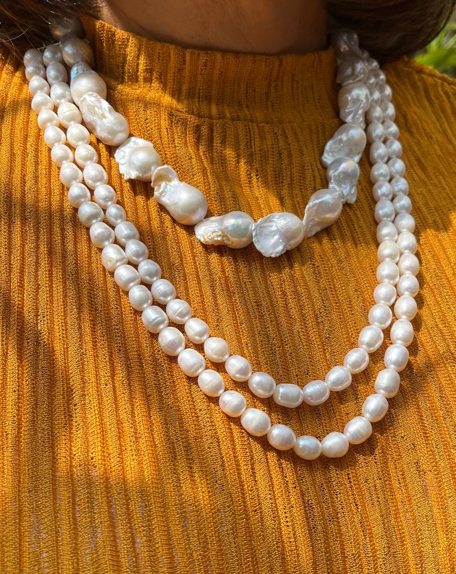 Double Layered Rice Pearls